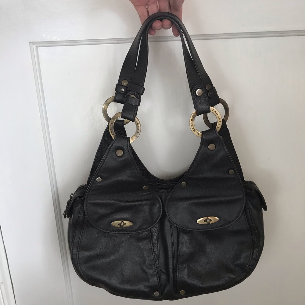 🌻Lamarthe Dark Brown Leather Handbag Purse